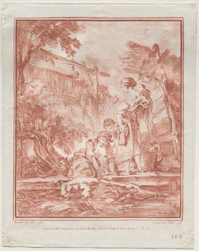 La blanchisseuse, 1767 - Gilles Demarteau