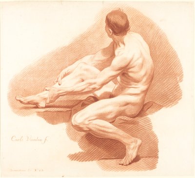 Académie - Gilles Demarteau, the Elder after Carle Van Loo