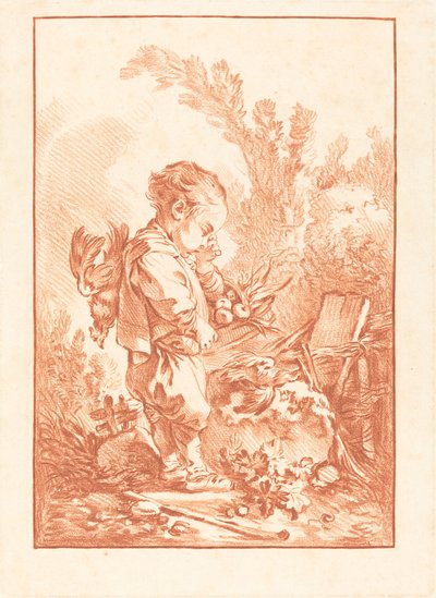 Le Maraudeur - Gilles Demarteau, the Elder after François Boucher