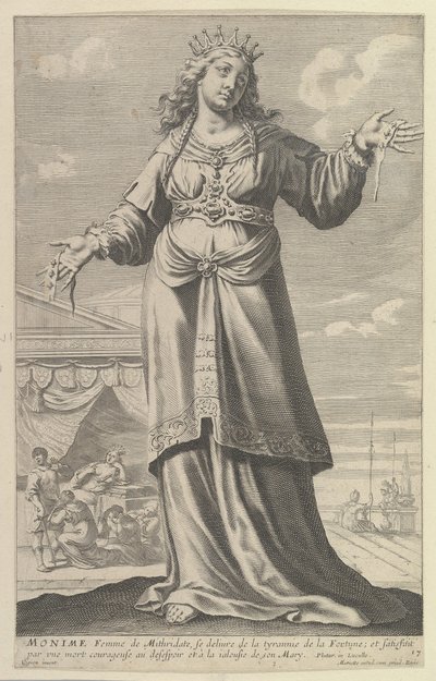 Monime, 1647. Créateurs : Gilles Rousselet, Abraham Bosse - Gilles Rousselet and Abraham Bosse