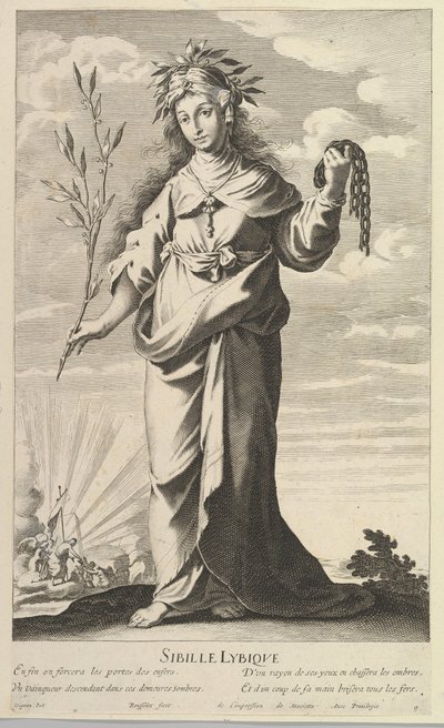 Sibylle Lybique, vers 1635. Créateurs : Gilles Rousselet, Abraham Bosse - Gilles Rousselet and Abraham Bosse