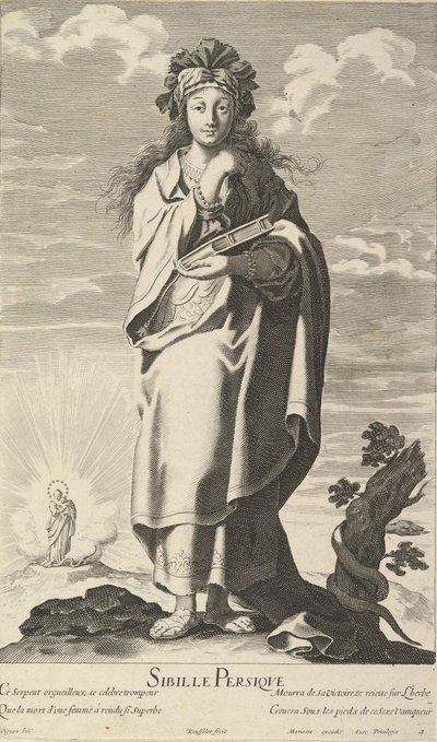 Sibylle Persique, vers 1635. Créateurs : Gilles Rousselet, Abraham Bosse - Gilles Rousselet and Abraham Bosse