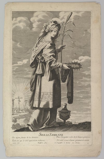 Sibylle Samienne, vers 1635 - Gilles Rousselet and Abraham Bosse