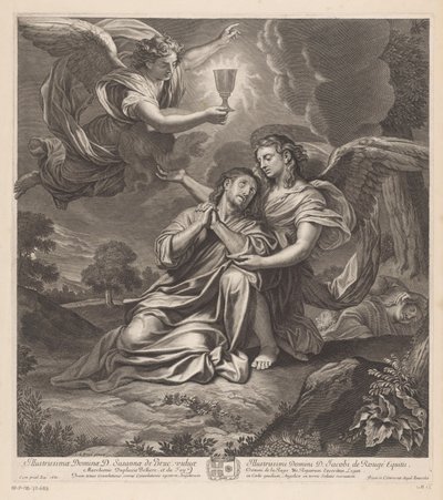 Christ à Gethsémani avec deux anges - Gilles Rousselet