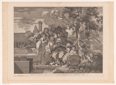 Sainte Famille avec putti près d