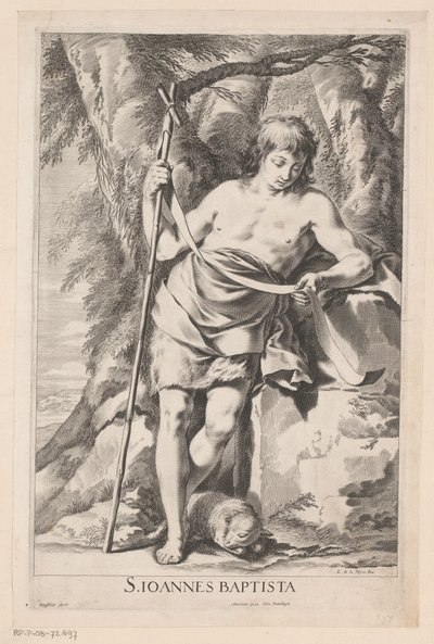 Saint Jean-Baptiste avec bâton et agneau - Gilles Rousselet