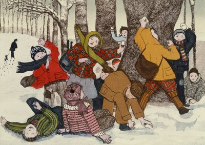 Bataille de boules de neige - Gillian Lawson