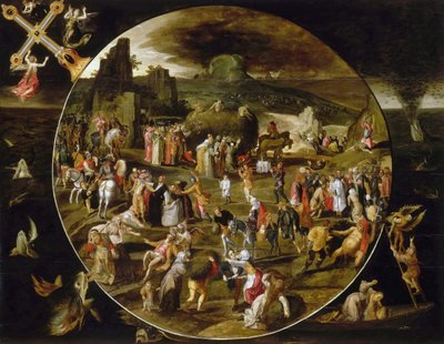Le Chariot de foin, Allégorie de la vanité du monde - Gillis Mostaert