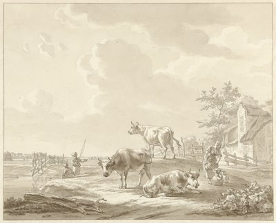 Trois vaches près d