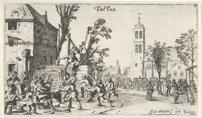 Combat dans une auberge (le toucher) - Gillis van Scheyndel (I)