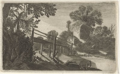 Pont en bois près d
