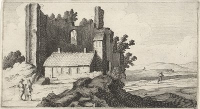 Chapelle dans une ruine (Douze paysages) - Gillis van Scheyndel (I)