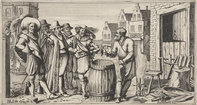 Tonnelier devant son atelier - Gillis van Scheyndel (I)