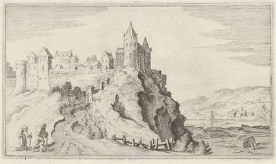 Ville fortifiée sur une colline (Douze paysages) - Gillis van Scheyndel (I)