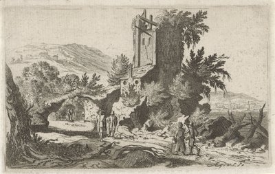 Promeneurs près d