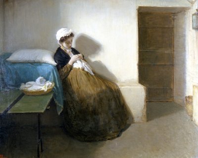 République napolitaine de 1799 (République parthénopéenne) : «Luisa Sanfelice en prison» Peinture de Gioacchino Toma (1836-1893) 1874 Dim. 63 x 79 cm, Museo di Capodimonte - Gioacchino Toma