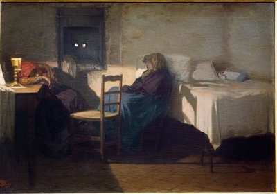 Le gardien veillant sur le bébé trouvé - Gioacchino Toma