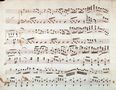 Première page de partition musicale pour la symphonie réduite pour piano d