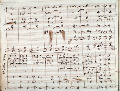 Partition musicale pour l