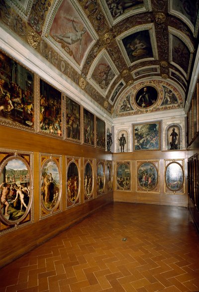Vue du Studiolo de François Ier de Médicis - Giorgio (and workshop) Vasari