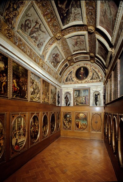 Vue du Studiolo de François Ier de Médicis - Giorgio (and workshop) Vasari