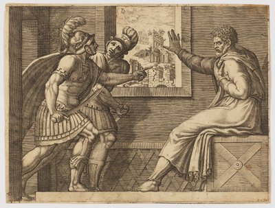 Caius Marius en prison - Giorgio Ghisi