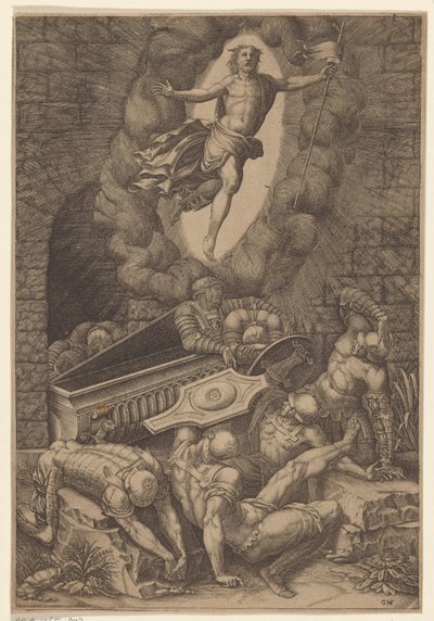 Résurrection du Christ - Giorgio Ghisi