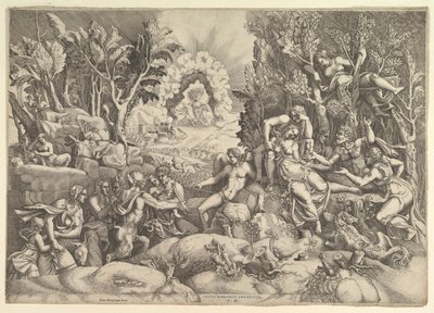 La Mort de Procris, Céphale pleurant la mort de Procris - Giorgio Ghisi