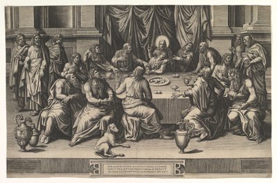La Cène, 1551 - Giorgio Ghisi