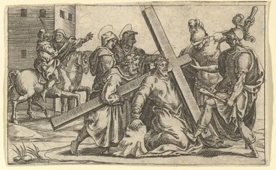 La Vierge des Douleurs: Christ portant la croix - Giorgio Ghisi