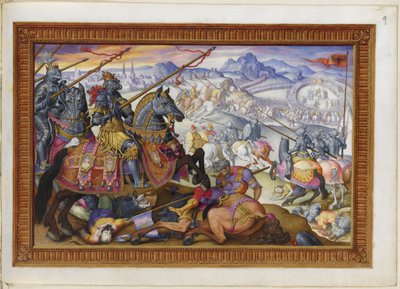 Suleiman et son armée chassés du siège de Vienne - Giorgio Giulio (attr. to) Clovio