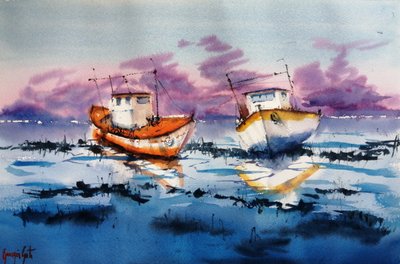 Réflexions sur les bateaux à marée basse - Giorgio Gosti