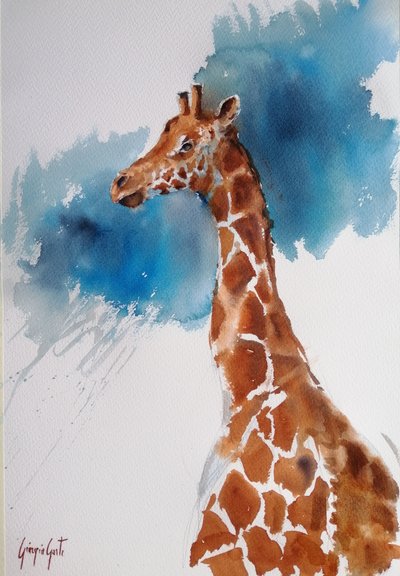 Une girafe majestueuse à l