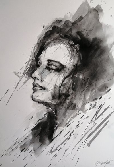 Femme en méditation - Giorgio Gosti