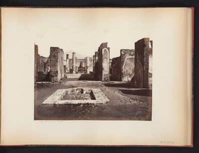 Vue sur les ruines de la Casa di Pansa à Pompéi, Italie - Giorgio Sommer (attributed to)