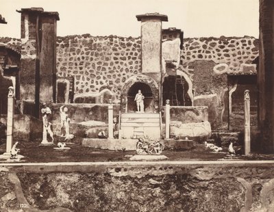 Maison de Marco Lucrezio, Pompéi, vers 1870 - Giorgio Sommer