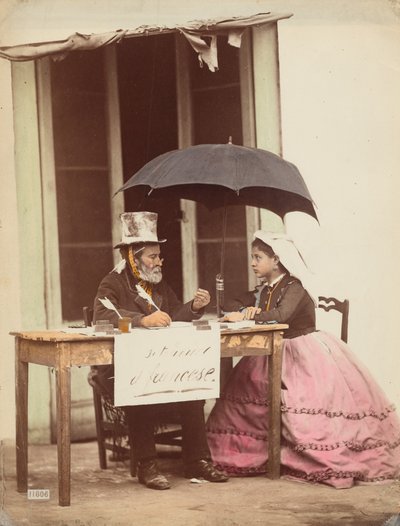 Écrivain public, Naples - Giorgio Sommer
