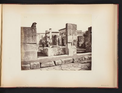 Vue sur les ruines de la Casa di Salustio à Pompéi, Italie - Giorgio Sommer