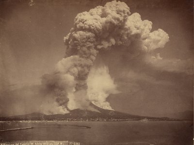 Mont Vésuve, actif, 1872 - Giorgio Sommer