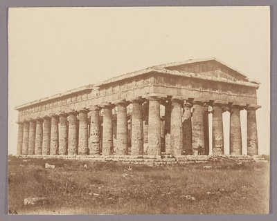 Paestum : Le temple de Poséidon - Giorgio Sommer