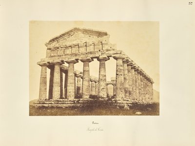 Paestum. Temple de Cérès - Giorgio Sommer