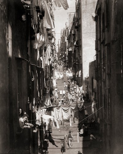 Scène de rue, Naples, Italie - Giorgio Sommer