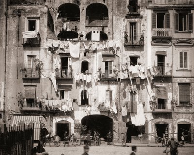 Scène de rue, Naples, Italie - Giorgio Sommer