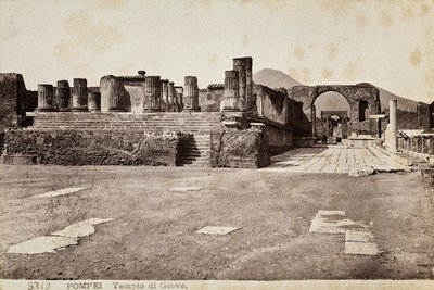 Temple de Jupiter à Pompéi - Giorgio Sommer