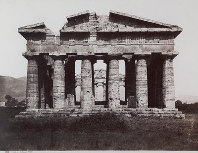 Le Temple de Neptune ou Poséidon, à Paestum - Giorgio Sommer