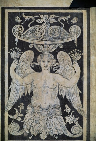 Figure allégorique, Palazzo dei Cavalieri, Piazza dei Cavalieri, Pise, Toscane, Italie - Giorgio Vasari