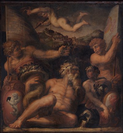 Allégorie de Cortona et Montepulciano - Giorgio Vasari