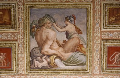 (détail) Cérès nourrissant Triptolemus, plafond d