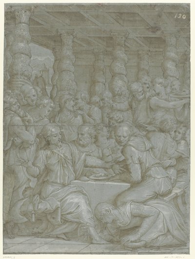Christ dans la maison de Simon le Pharisien - Giorgio Vasari