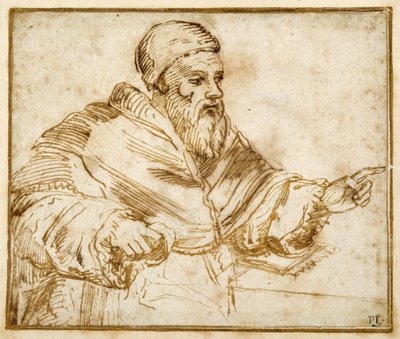 Clément VII assis à une table - Giorgio Vasari